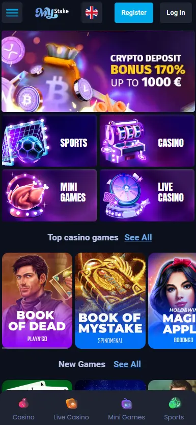 Mystake Casino app